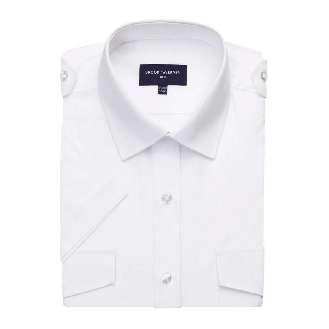 Short Sleeve Slim Men's Pilot Shirt