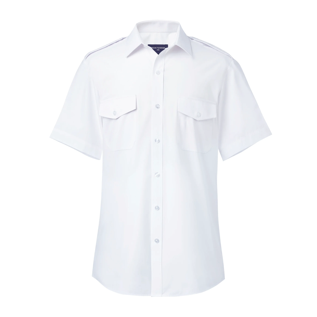 Short Sleeve Slim Men's Pilot Shirt