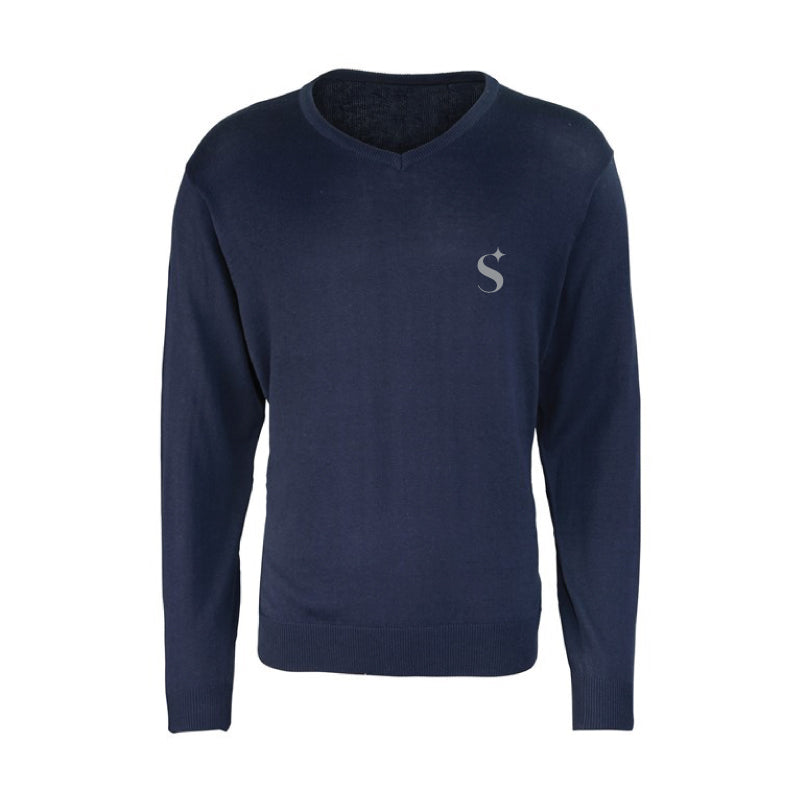 Men's V-Neck Knitted Sweater